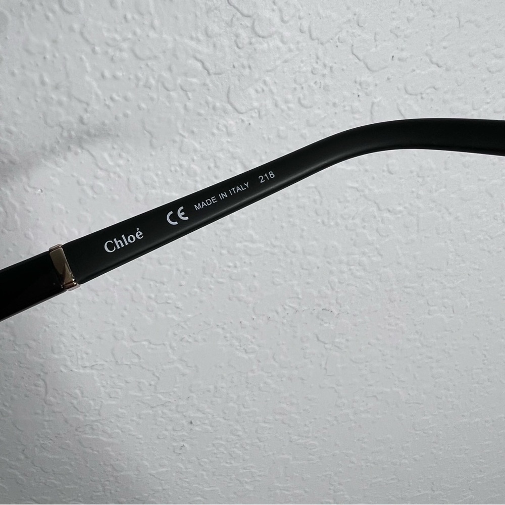 Chloe sunglasses black large round squared women - Picture 9 of 13
